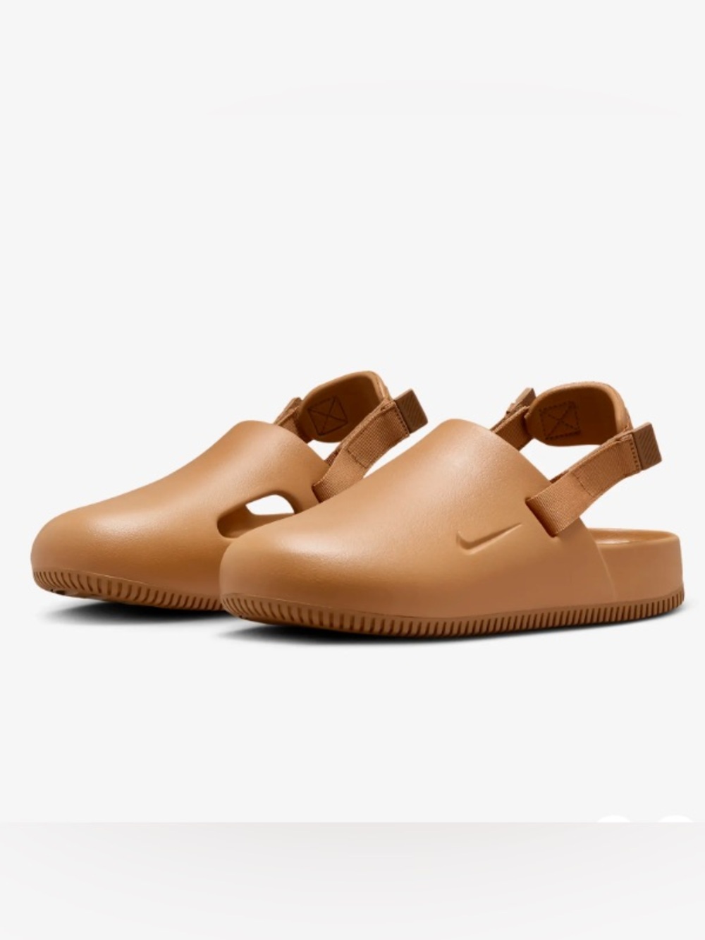 Nike Calm Mule in Flax Tan Slip-On Clog size 8 NEW